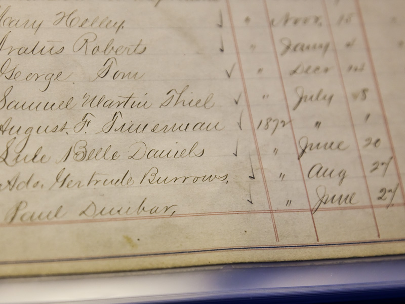 Paul Laurence Dunbar's birth record