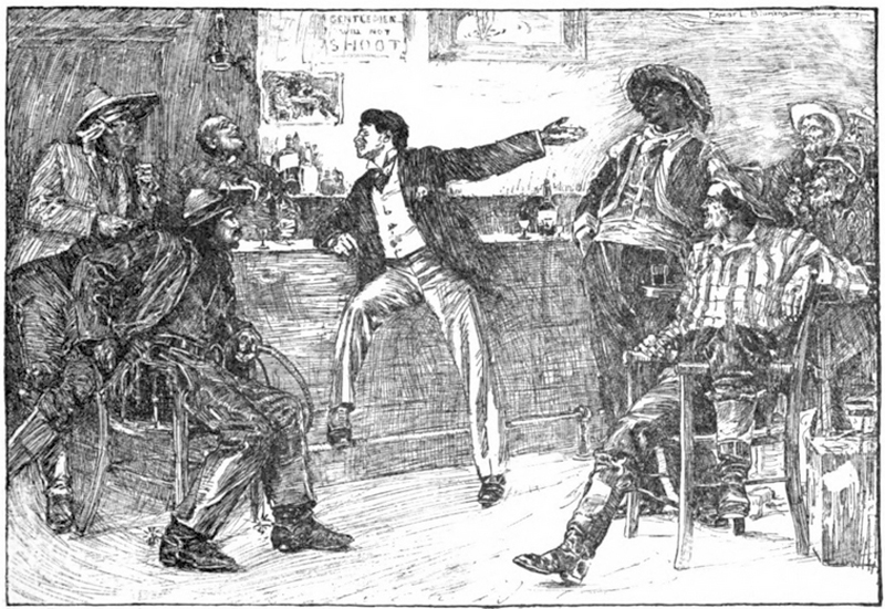 Ernest Blumenschein's illustrations for "The Bride Comes to Yellow Sky"