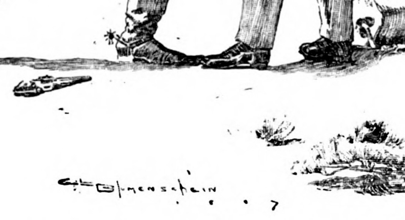 Ernest Blumenschein's illustrations for "The Bride Comes to Yellow Sky"