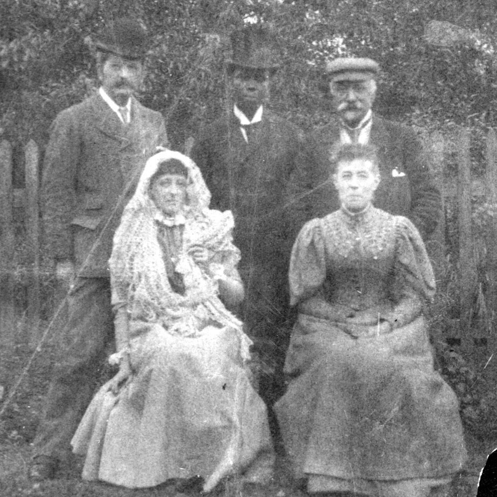 Paul with English friends