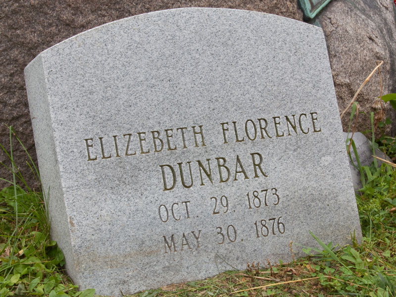Grave of Elizebeth Dunbar