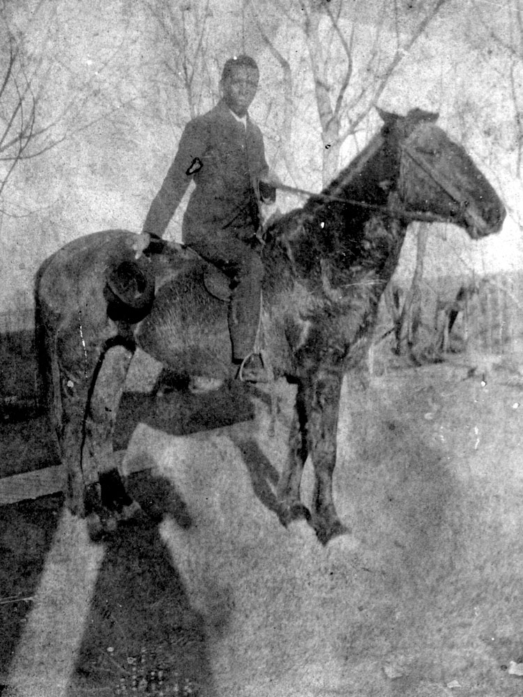 Paul on horseback